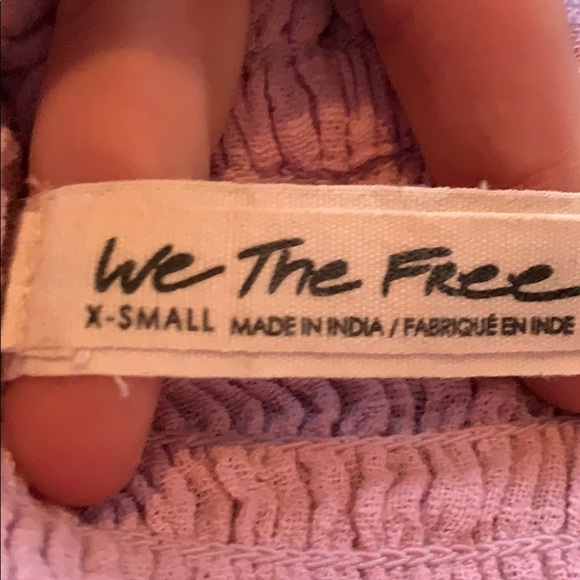 Free People Pink Puff Sleeve Bloue - Picture 3 of 4